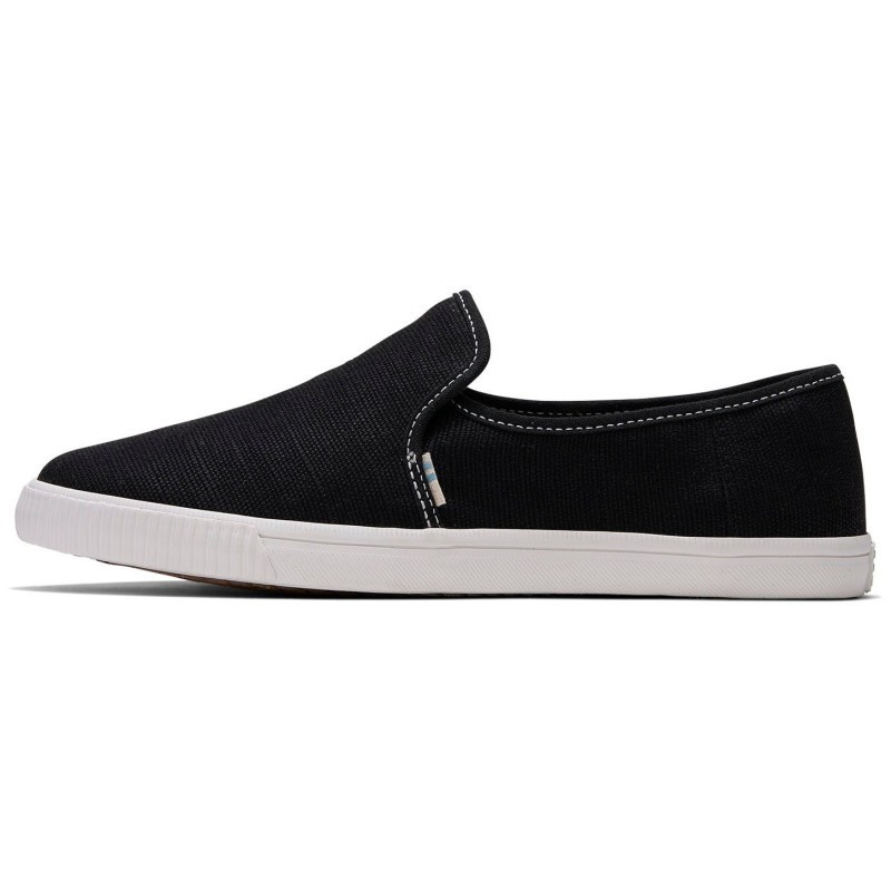 Toms - Clemente Black/White, vegane Slipper