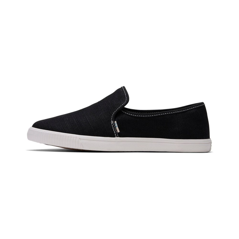 Toms - Clemente Black/White, vegane Slipper