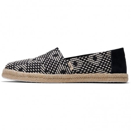 Toms - Black Geometric Diamond Espadrilles, vegane Schuhe