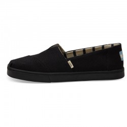 Vegane Schuhe von Toms - Black Cupsole Alpargata