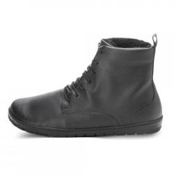 Zaqq - gefütterter Barfußschuh Winter Black