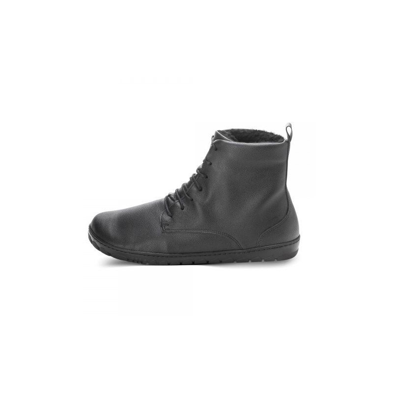 Zaqq - gefütterter Barfußschuh Winter Black