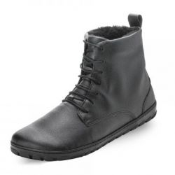 Zaqq - gefütterter Barfußschuh Winter Black