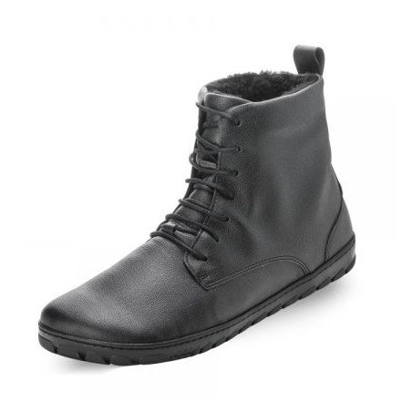 Zaqq - gefütterter Barfußschuh Winter Black