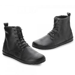 Zaqq - gefütterter Barfußschuh Winter Black