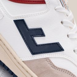 Flamingos Life - Retro 90's White-Navy-Red, nachhaltige und vegane Sneaker