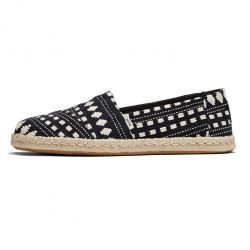 Toms - Black Global Woven, vegane Sommer-Schuhe für Frauen