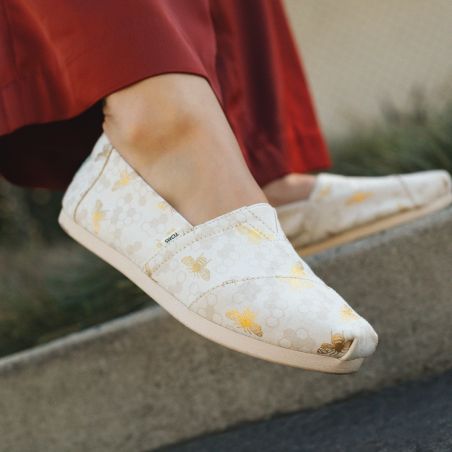 Toms - Bumble Bees Espadrilles, vegane Sommer-Schuhe für Frauen