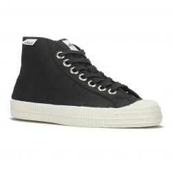 Novesta - Star Dribble Black, veganer Sneaker aus Bio-Baumwolle