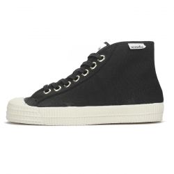 Novesta - Star Dribble Black, veganer Sneaker aus Bio-Baumwolle