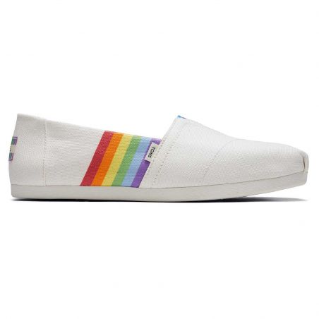 Toms - White Unity Rainbow Alpargata, vegane Schuhe