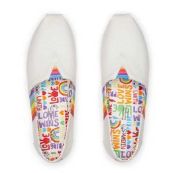 Toms - White Unity Rainbow Alpargata, vegane Schuhe