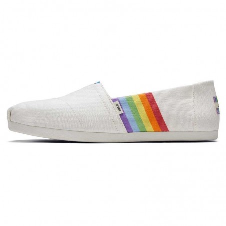 Toms - White Unity Rainbow Alpargata, vegane Schuhe