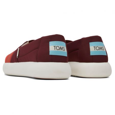 Toms - Mallow Alpargata Burgundy Multi, veganer Slipper