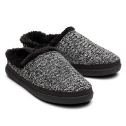 Toms - Black Multi Cozy Slipper, nachhaltige Hausschuhe (vegan)