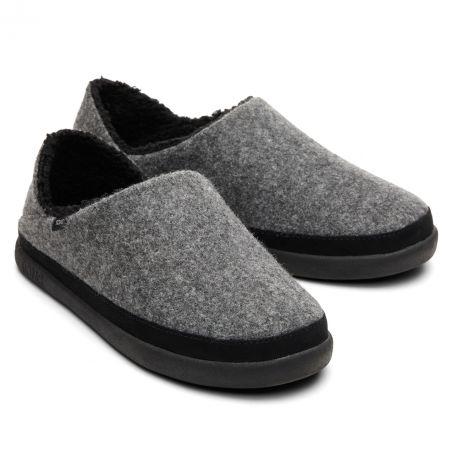 Toms - Smoke Grey TwoTone Felt, nachhaltige Hausschuhe (vegan)