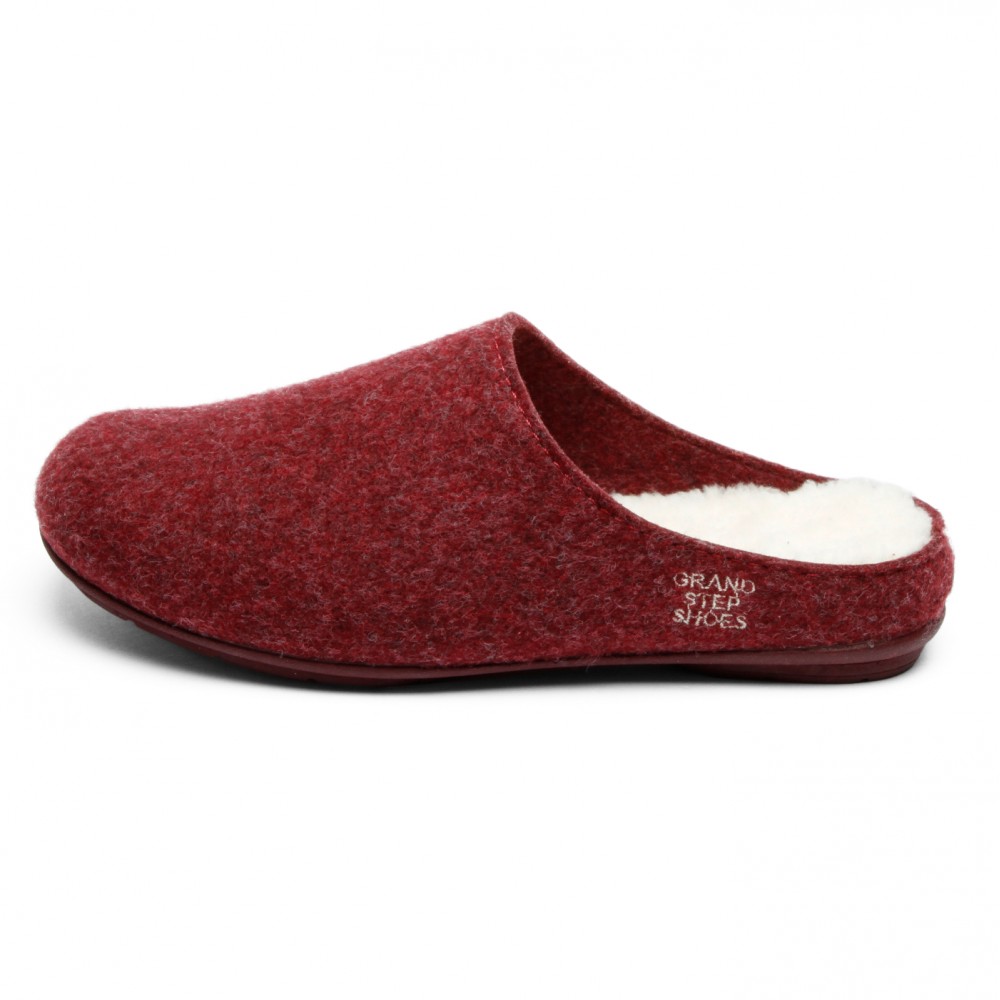 Grand Step Shoes - Homeslipper Bordo, vegane Hausschuhe