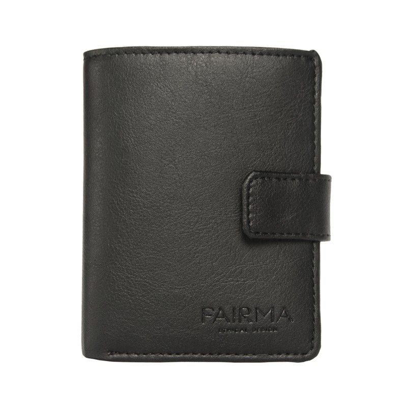 Fairma - Unisex-Geldbörse Miliard Black, vegane Geldbörse