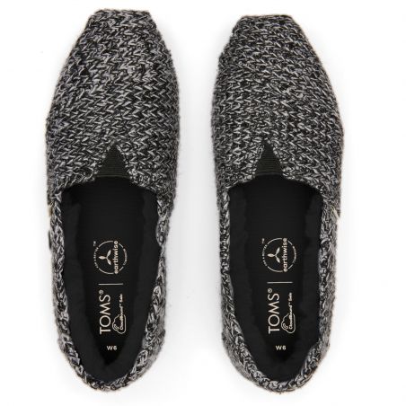 Toms - Black Multi Cozy Sweater, nachhaltige und vegane Hausschuhe