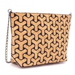 Natural Cork Bag Geometric, vegane Tasche