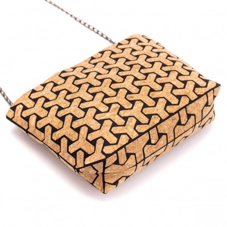 Natural Cork Bag Geometric, vegane Tasche