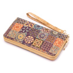 Natural Cork Lilac Women Wallet, vegane Geldbörse