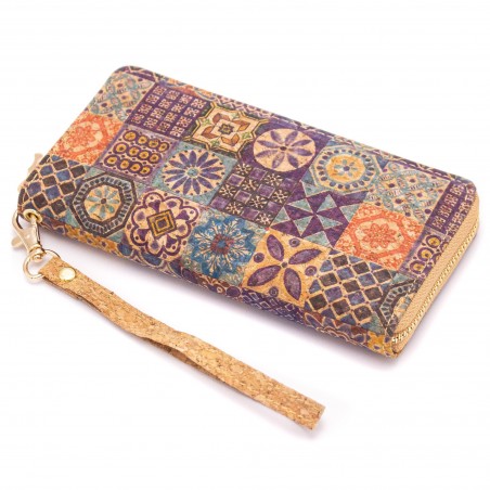 Natural Cork Lilac Women Wallet, vegane Geldbörse