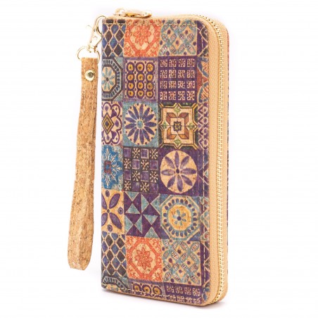 Natural Cork Lilac Women Wallet, vegane Geldbörse