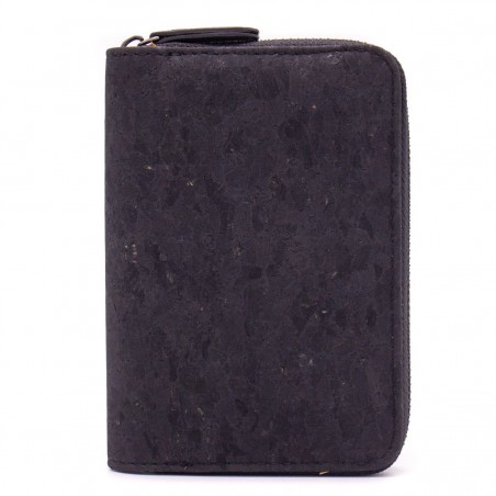 Black Cork Wallet Small, vegane Geldbörse