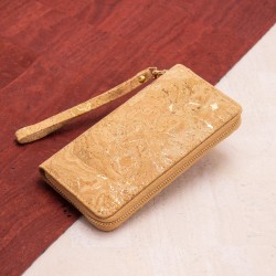 Natural Cork Gold Women Wallet, vegane Geldbörse