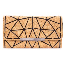 Geometric Cork Women Wallet, vegane Geldbörse