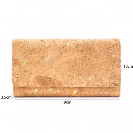 Natural Cork Silver Women Wallet, veganer Geldbeutel