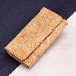 Natural Cork Silver Women Wallet, veganer Geldbeutel