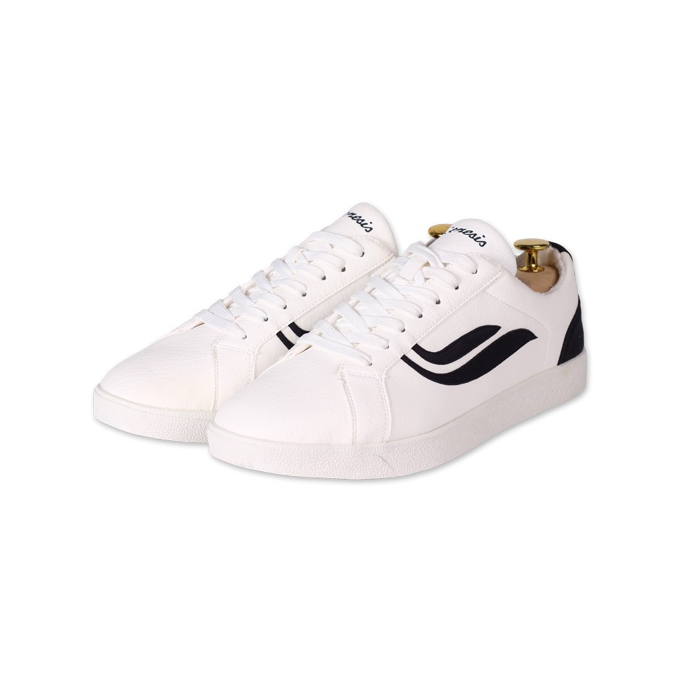 Genesis - G-Helá Cornwaste White/Black, nachhaltiger, fairer und veganer Sneaker