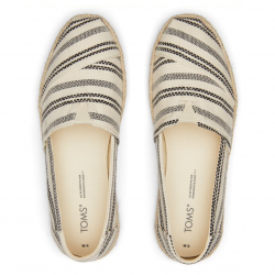 Toms - Natural Global Stripe, veganer Alpargata