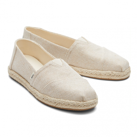 Toms - Natural Metallic Woven, veganer Alpargata