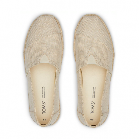 Toms - Natural Metallic Woven, veganer Alpargata