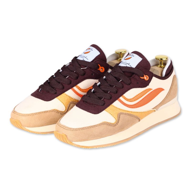 Genesis - G-Iduna Lovelace Beige / Brown, nachhaltige und vegane Sneaker