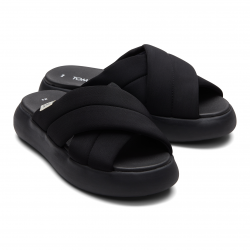 Toms - Mallow Crossover Black, vegane Sandale