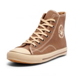 Grand Step Shoes - Billy Taupe, nachhaltige und vegane Hanf-Sneaker