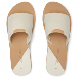 Toms - Carly Sandale White, vegane Flip-Flops