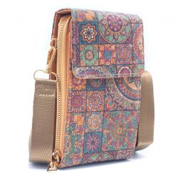 Natural Cork Crossbody Mobile Phone, veganes Portemonnaie