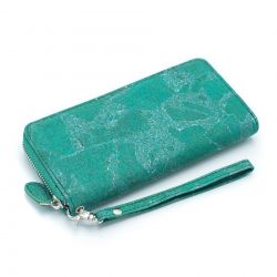 Exquisite Green Cork Wallet, veganes Portemonnaie