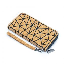 Natural Cork Geometric Women Wallet 02, veganes Portemonnaie