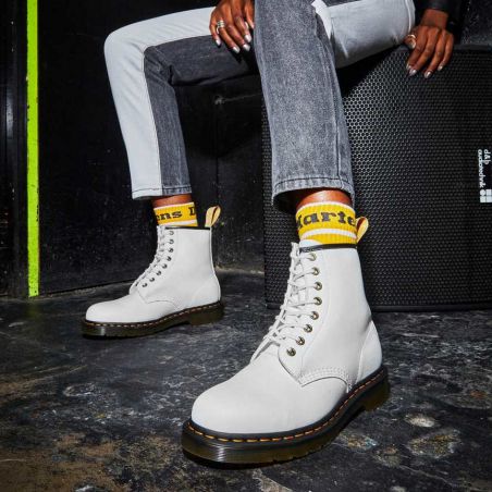 Dr. Martens - 1460 Optical White Vegan, veganer Stiefel