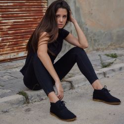 Grand Step Shoes - Loki Black, veganer Desert-Boot