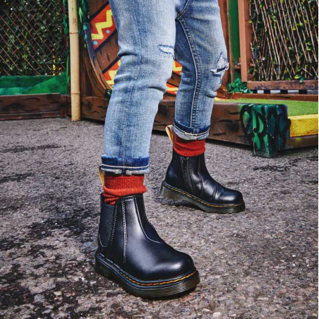 2976 Black Newbury Tumble, veganer Kinderstiefel