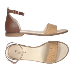 Ojos Cork Nut, vegane Sandalen