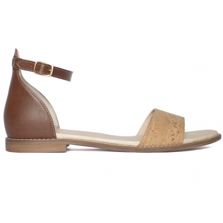 Ojos Cork Nut, vegane Sandalen