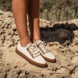 Vesica - veganer Sneaker Cuvier Off-White, nachhaltige Schuhe